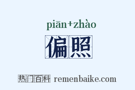 偏照是什么意思的图片
